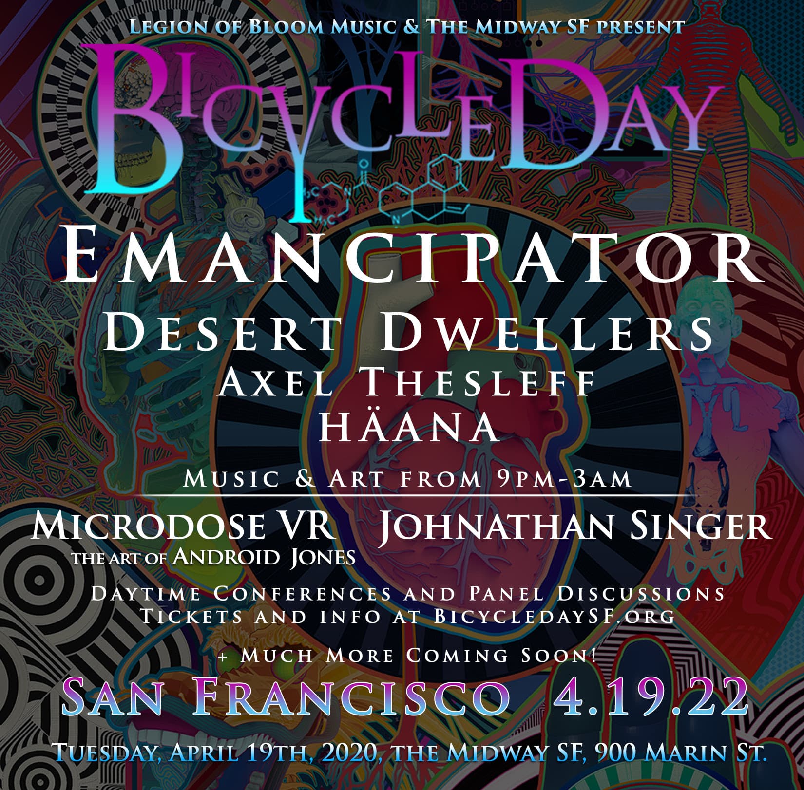 Bicycle Day Returns to San Francisco April 19th, Feat. Emancipator, Desert Dwellers & Many Others